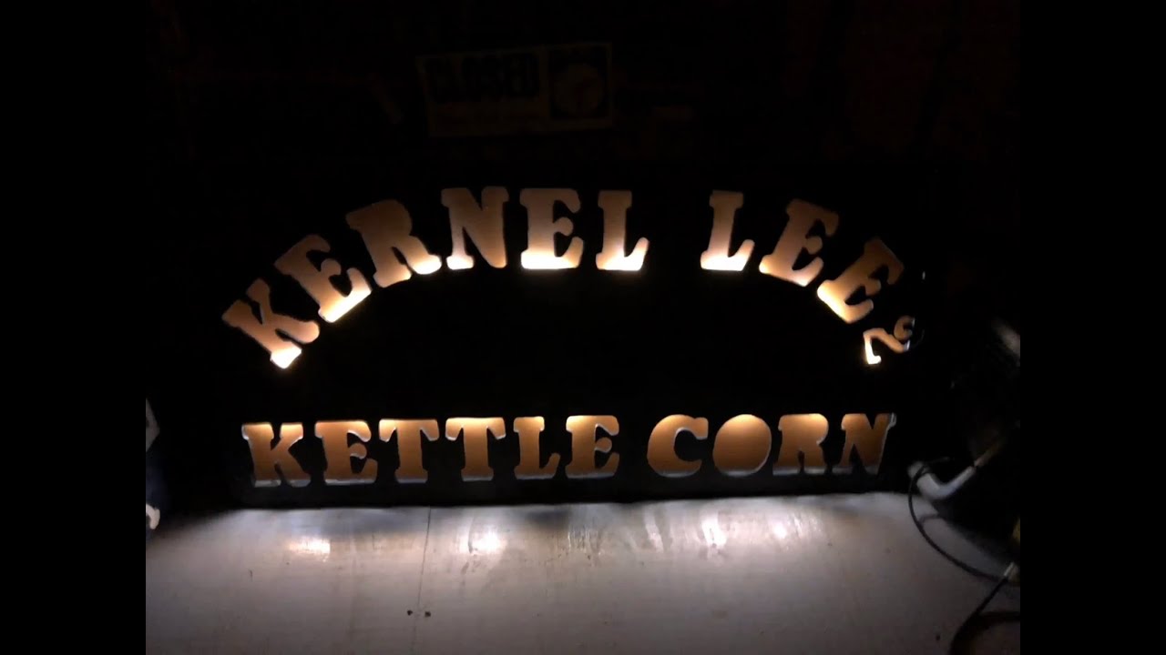 $50 diy led backlit sign