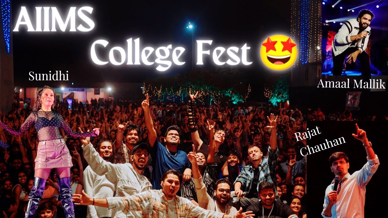 AIIMS RAIPUR College Fest 🤩🤟| Aiims Raipur | Sunidhi Chauhan, Amaal Mallik