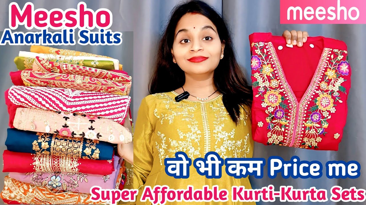Meesho Super Affordable Anarkali Suits Sets /- Meesho Haul