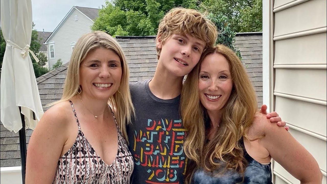 Nonverbal Autistic Teen and Family! Gabe and Moms celebrate their 7th Family-versary with a cake!