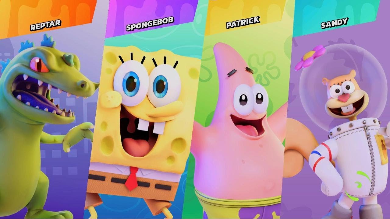 Nickelodeon All-Star Brawl: Reptar vs SpongeBob, Patrick, Sandy