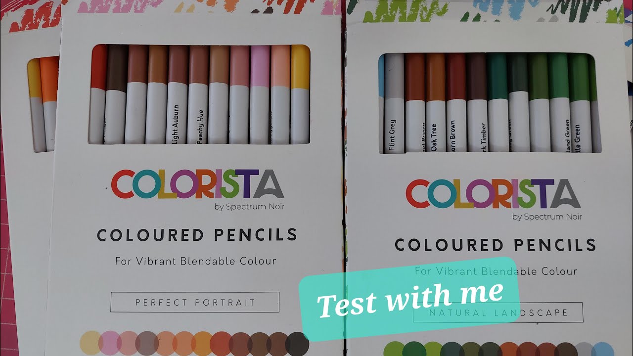 NEW Spectrum Noir COLORISTA wax PENCILS - BUDGET- in Rita Berman's 'mein Fruhlings Spaziergang'