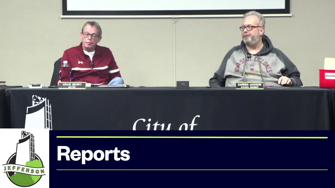 City of Jefferson, Iowa Council Meeting