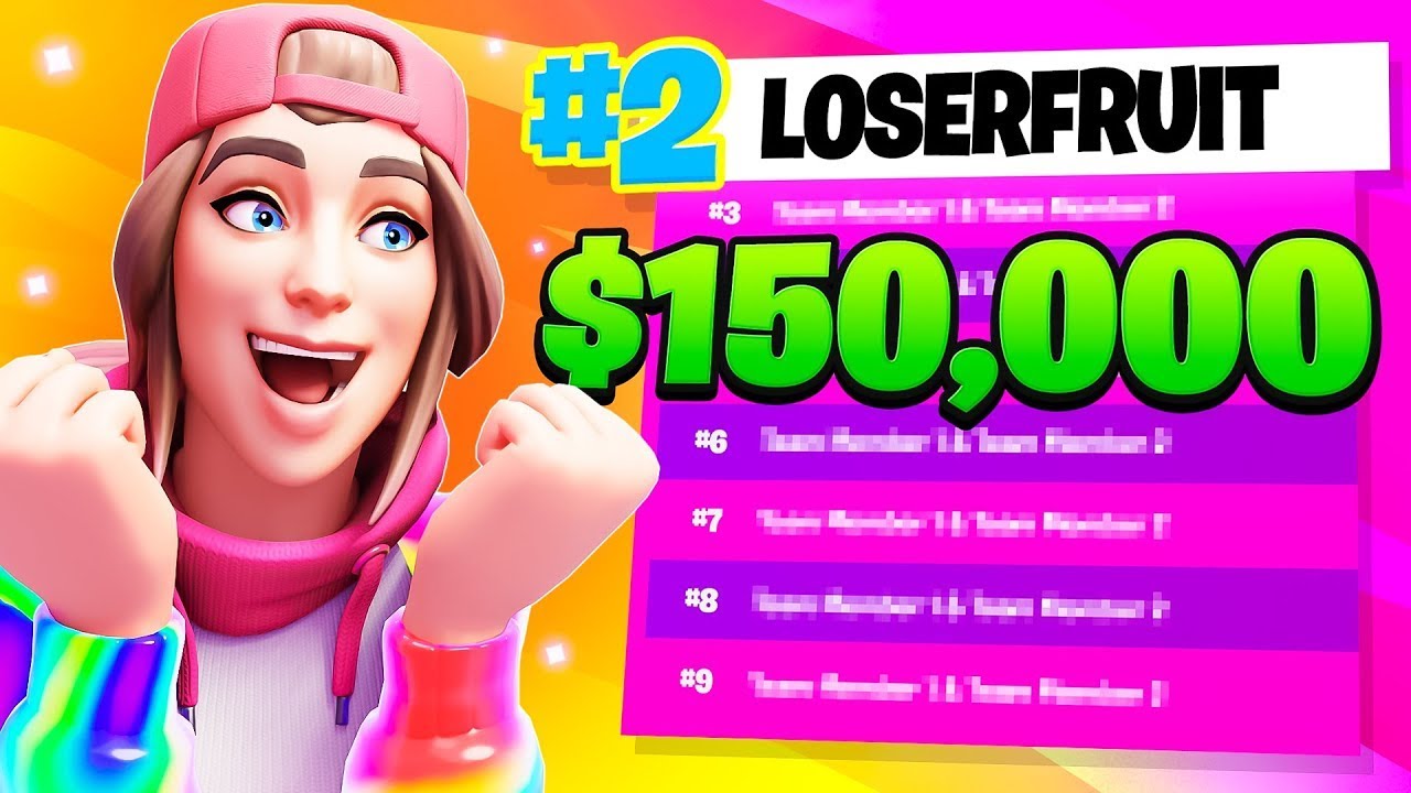 i came 2nd in a BIG Fortnite Tournament!