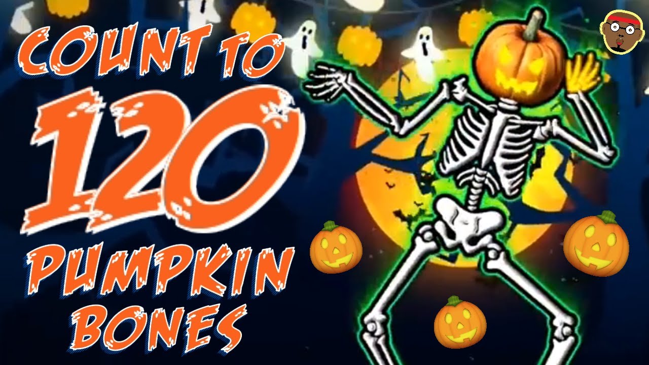 Halloween Count to 120 Rap for Kids | Redoo Just Dance Skeletons | 120 Pumpkin Bones 🎃 | PhonicsMan