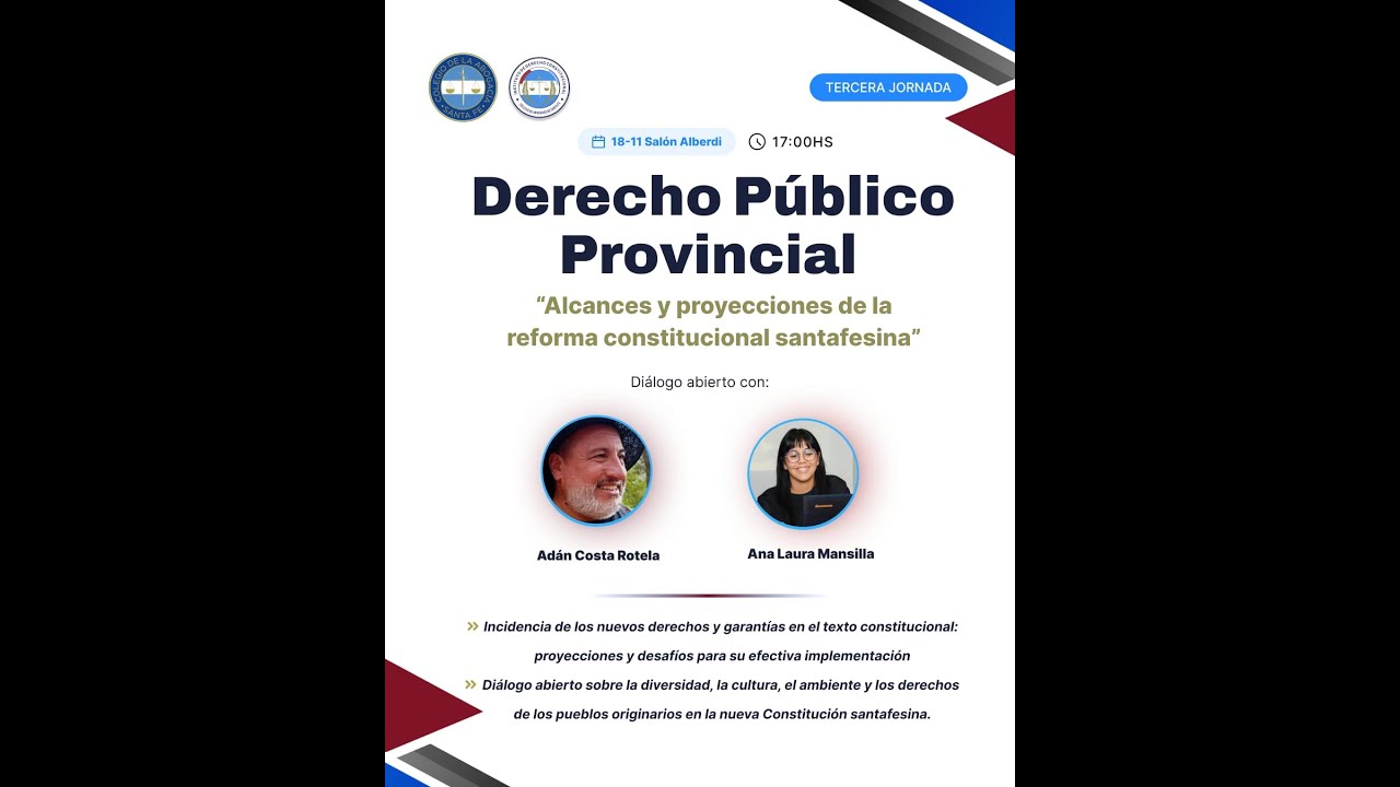 Conversatorio sobre Derecho Público Provincial   3era jornada 18/11/2025
