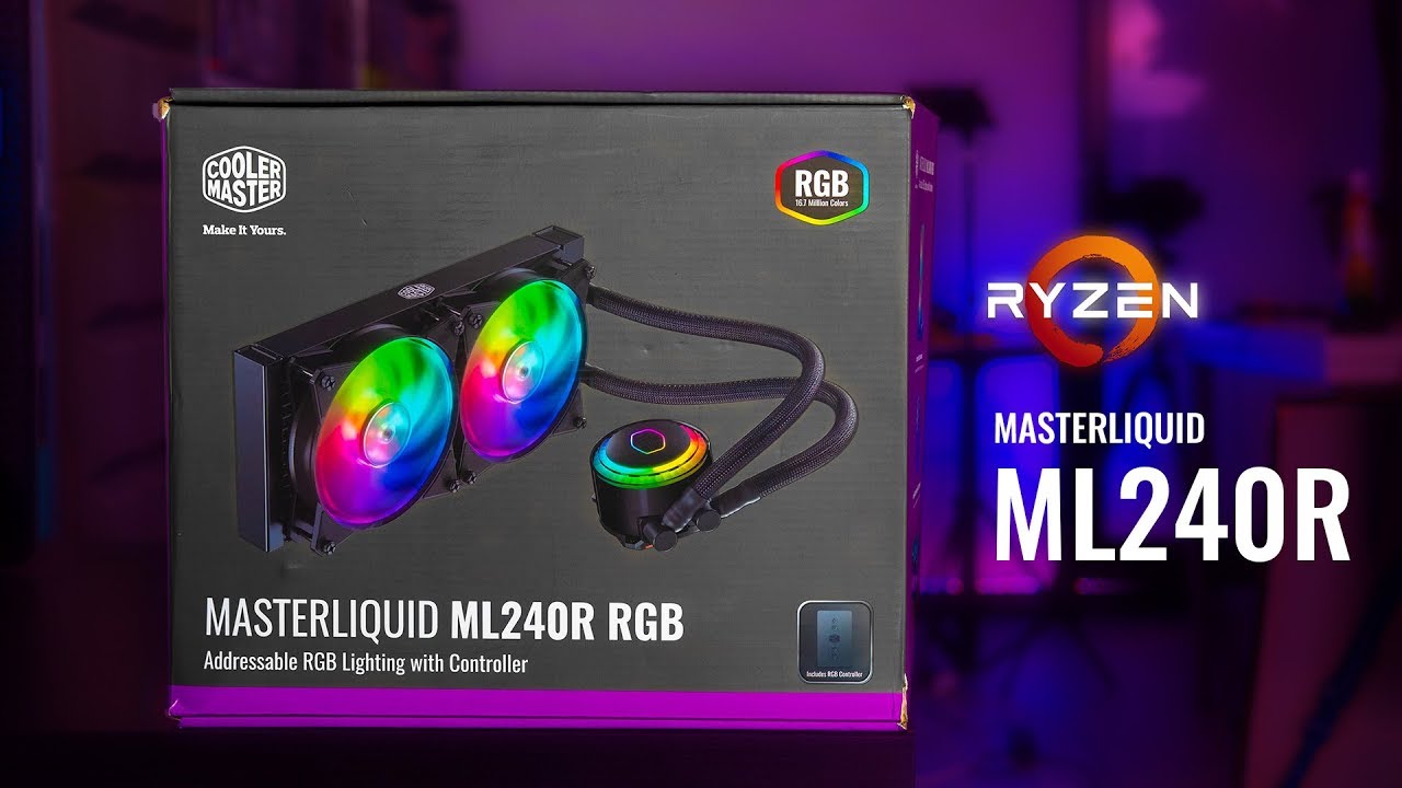 КАК УСТАНОВИТЬ Cooler Master MasterLiquid ML240R RGB AM4 Руководство по установке