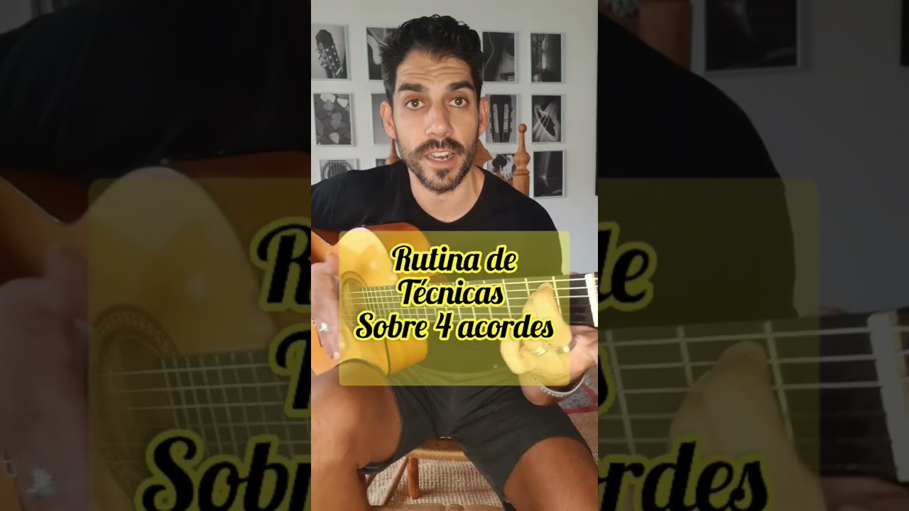 F&aacute;cil y sencilla rutina de ejercicios de guitarra flamenca con 4 acordes