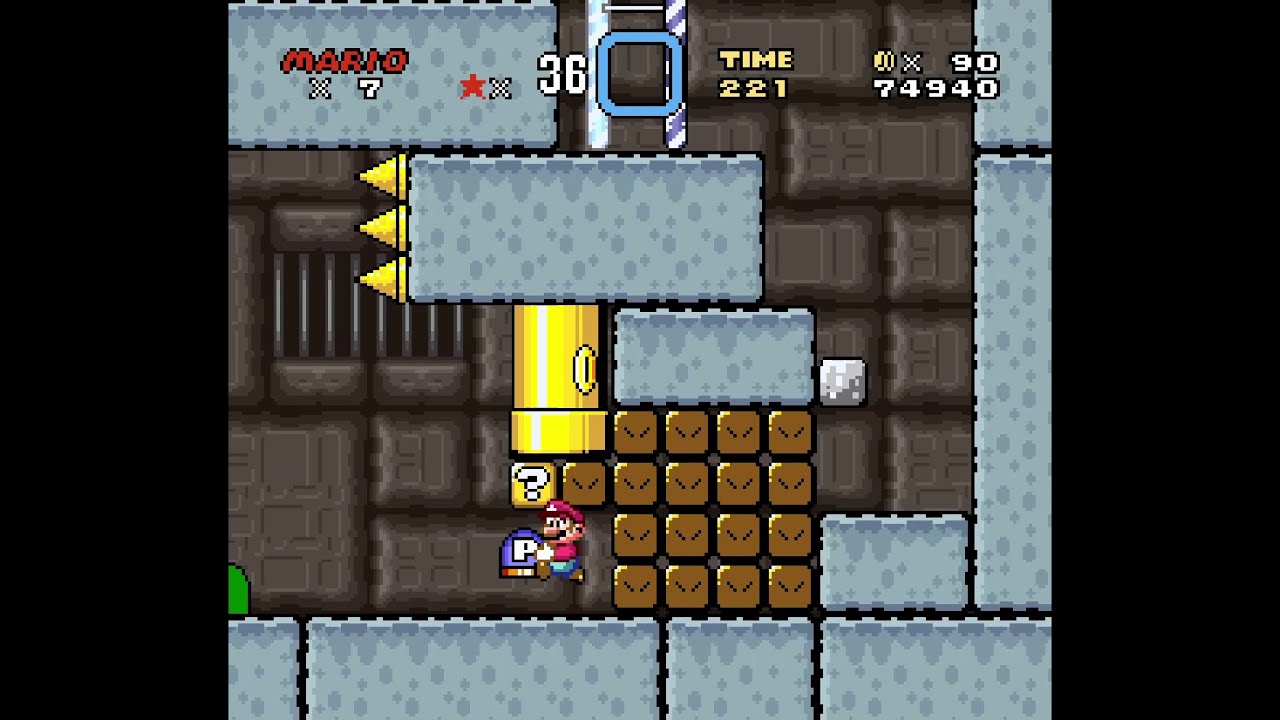 Total Mario World (SNES Super Mario World ROM hack) INCREDIBLE HACK!!