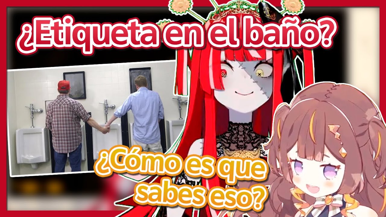 Una charla sobre etiqueta en el baño de hombres con Ollie y Anya | Hololive ID | Sub. Español