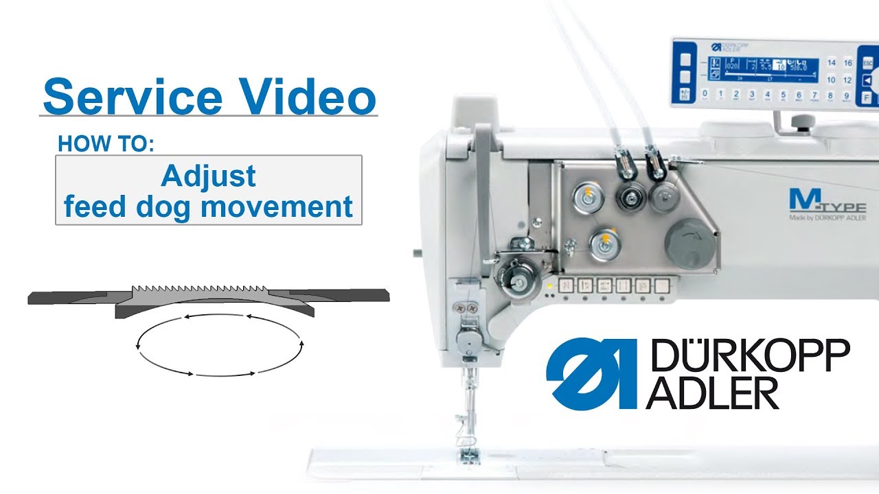 Service Video - Dürkopp Adler cl.867-M PREMIUM - Basic settings feed dog movement