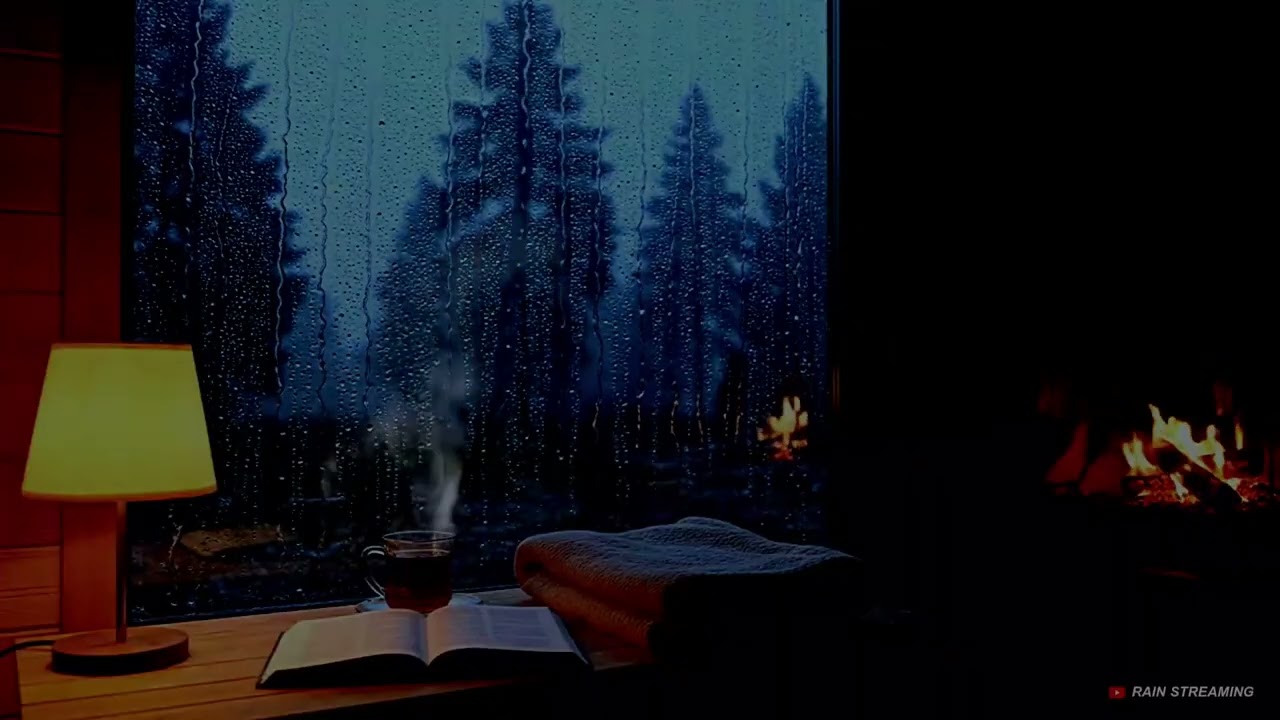 Gentle Rain on Cabin Window • Calm Anxiety & Sleep Fast【RainStreaming #125】