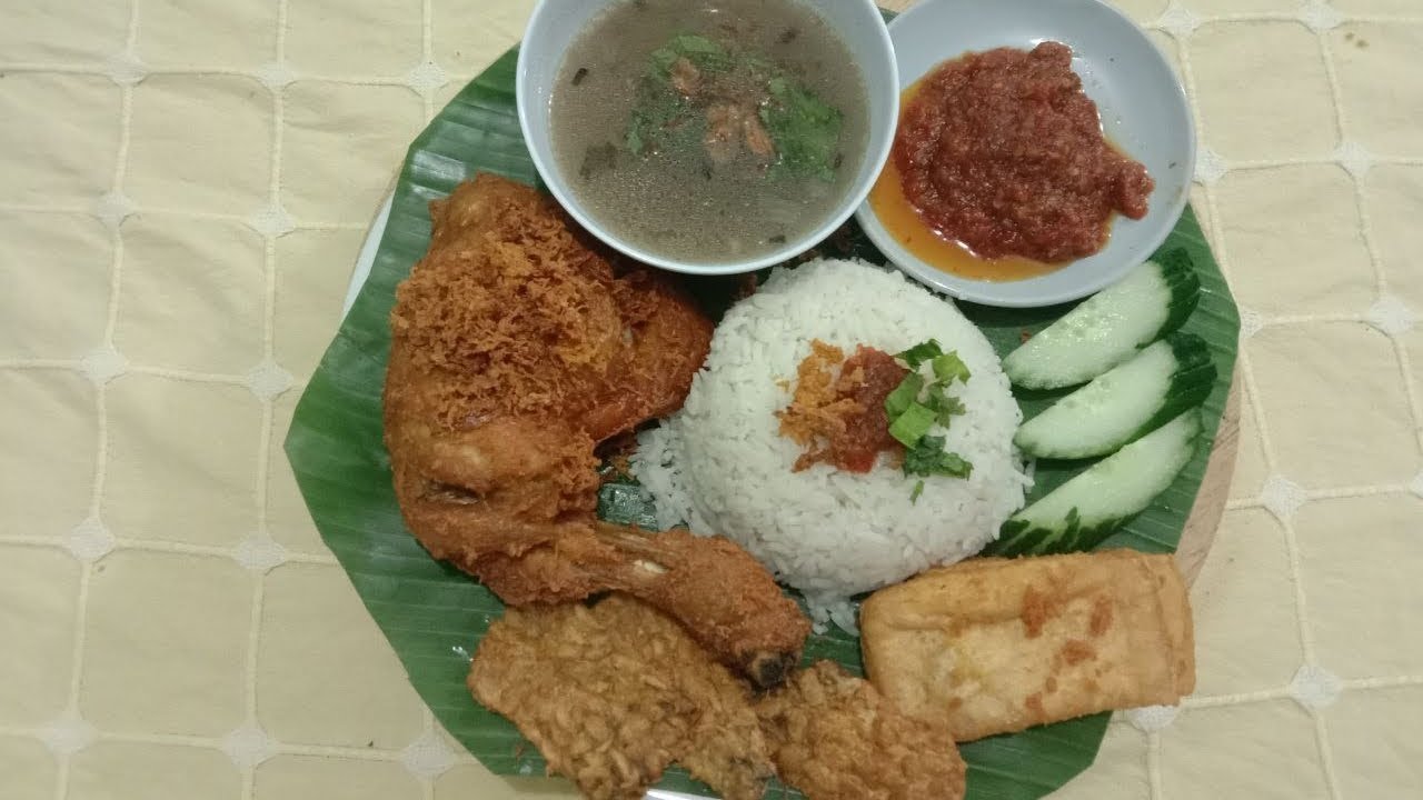 Nasi Ayam Penyet || Sedap sangat..