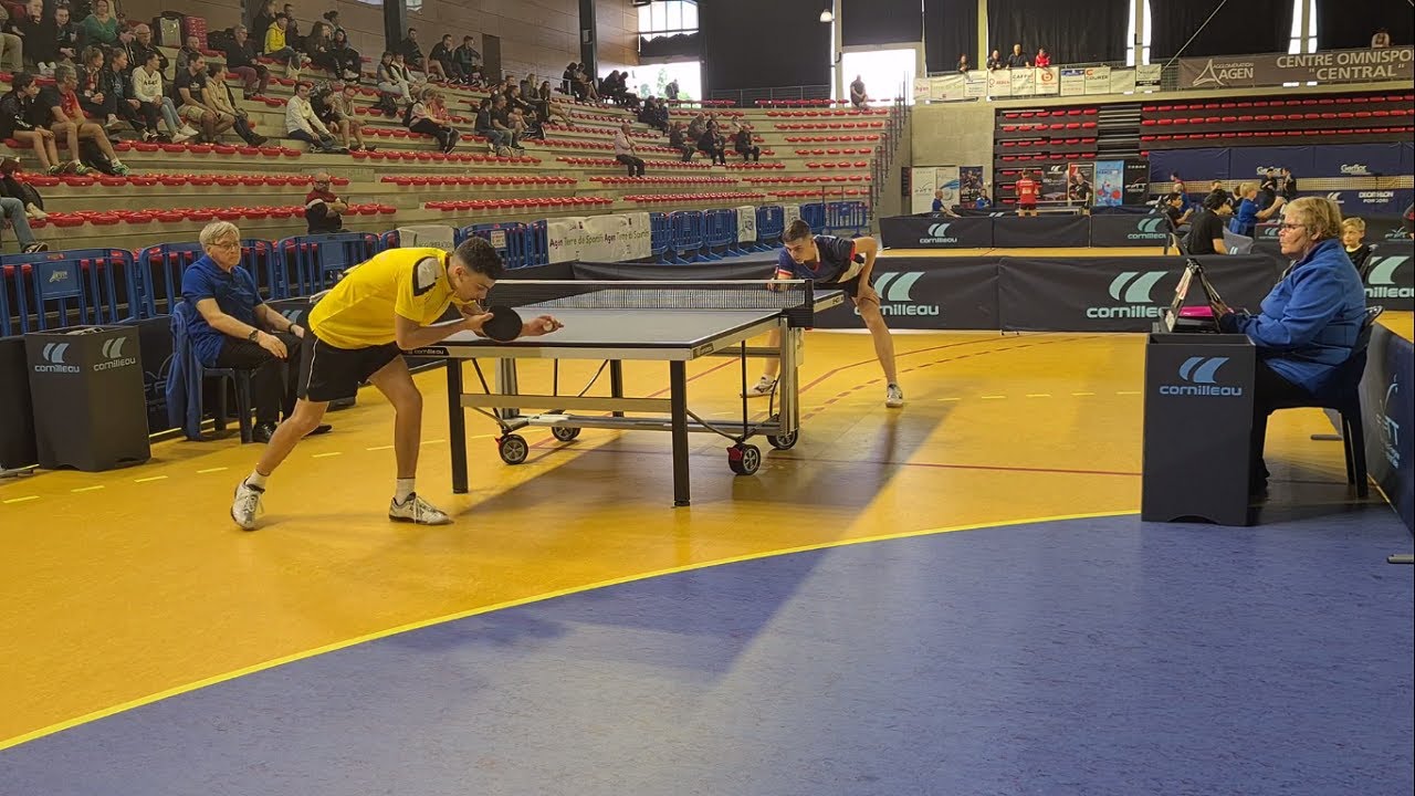 Table Tennis French Junior Championships 2022 - Thibault Poret Vs Alexis  Kouraichi - 1/2 FINAL