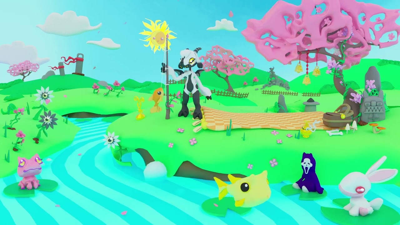 Spring Fishing Trip with Pooka ~ Animation by Serotine