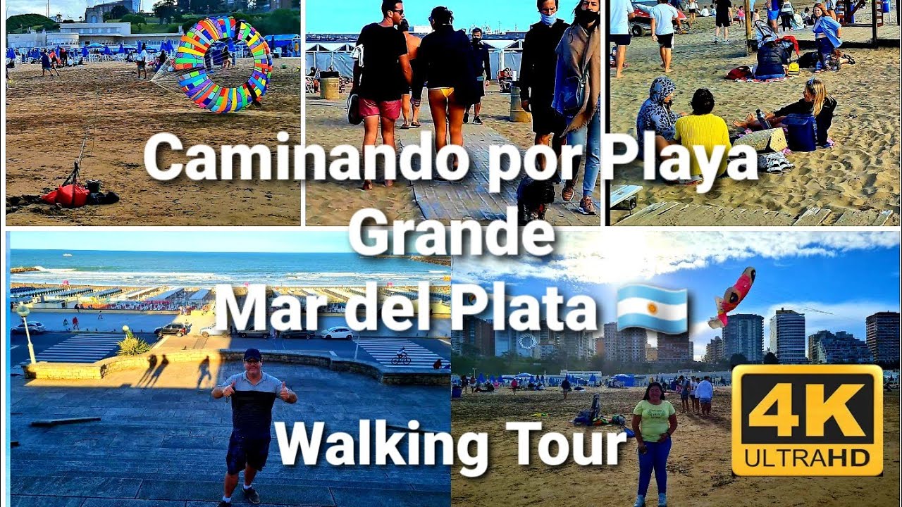 [4K] - Beach walk - Mar del Plata 2021
