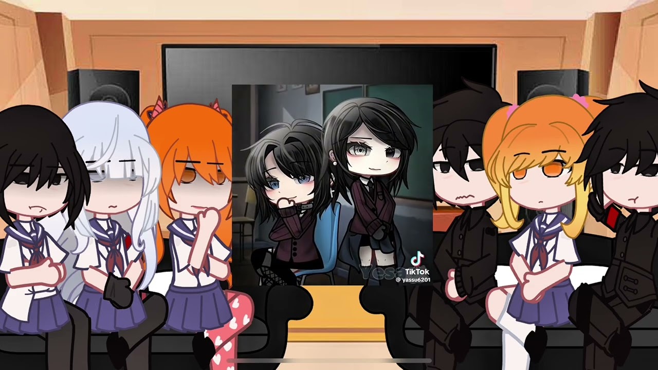 Yandere Simulator React to F!Y/N || 1 / 2 || My Au || Ships || By Selene 饿