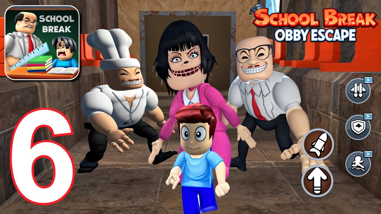 School Break Obby Escape | All Levels Unlocked - Gameplay Walkthrough Part 6 (Android, iOS)