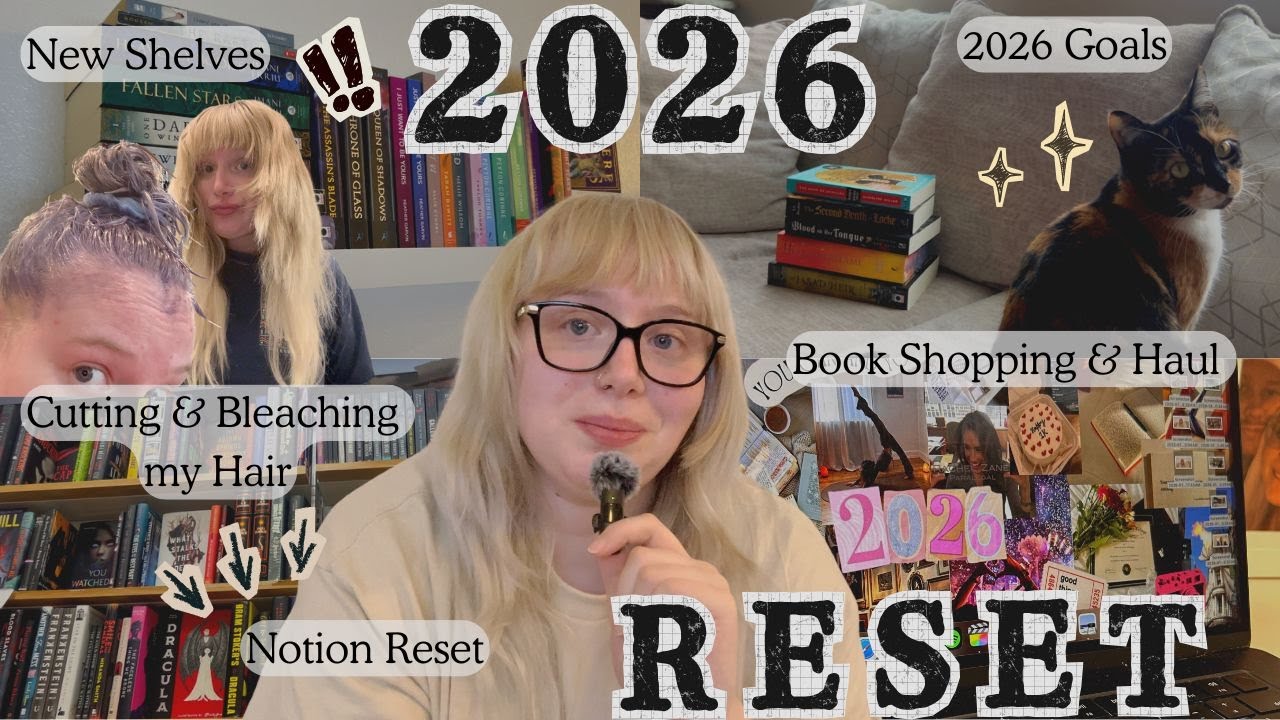 Перезагрузка 2026 года || Новогодние цели, новые полки, перезагрузка на год ✨🕛📚