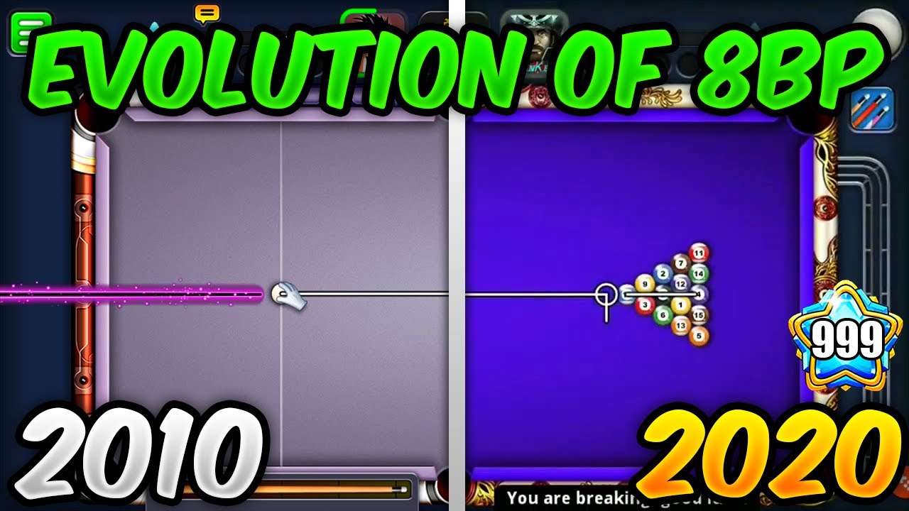 The EVOLUTION OF 8 BALL POOL (2010-2020) - Level 999 Players + All Legends + NEW Tables!