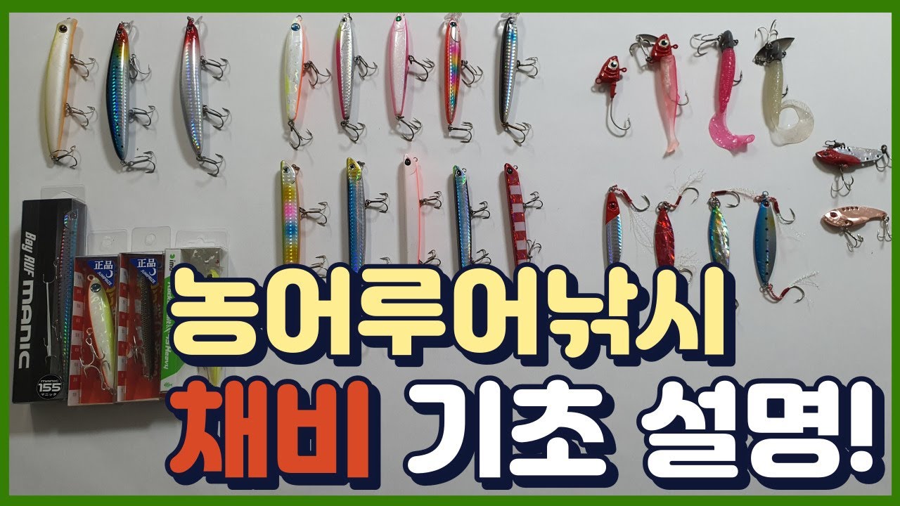 농어루어낚시 기초 채비 및 특징 설명!! 농어 대박나게 해준 BEST 5 미노우 공개!!