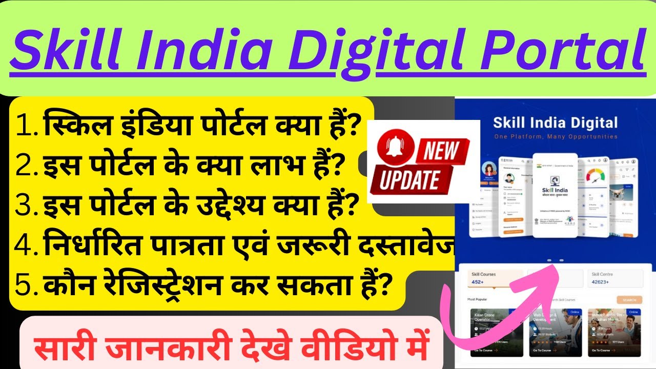 What Is Skill India Digital Portal. Benefits, Vision,eligibility, Registration On SID Portal