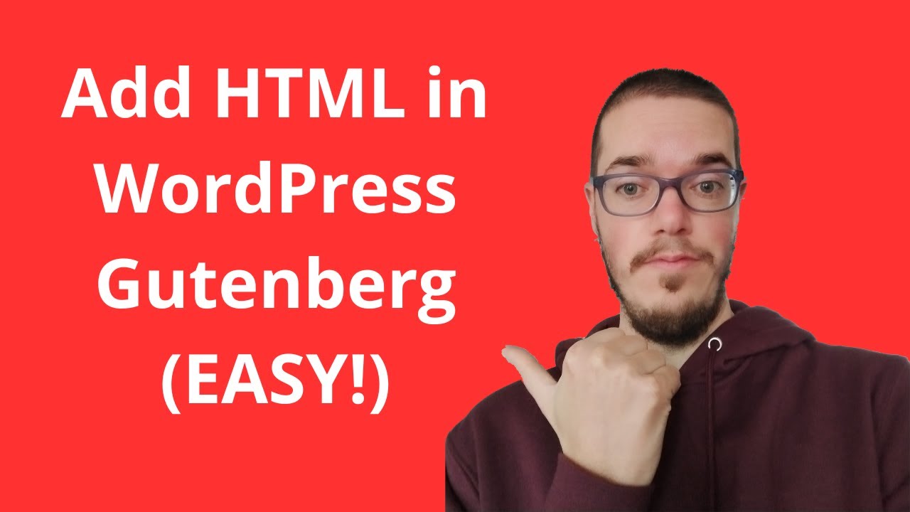 Add HTML to WordPress Gutenberg (Page & Post) (EASY!) 2024