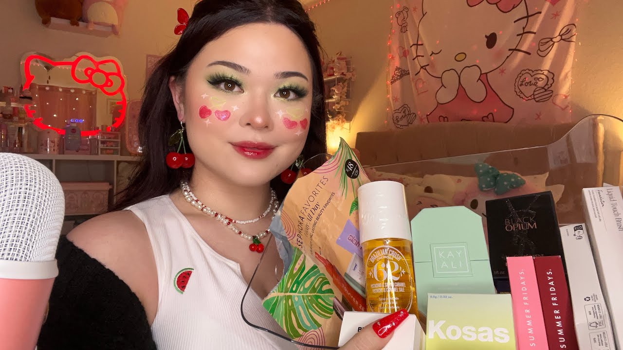ASMR Sephora Haul ❤️🍒