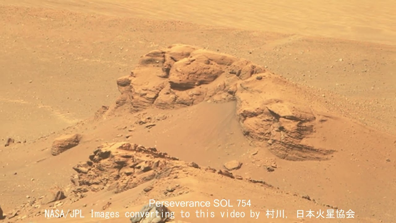 火星ローバー　パーシヴィアランス　SOｌ757の動画です