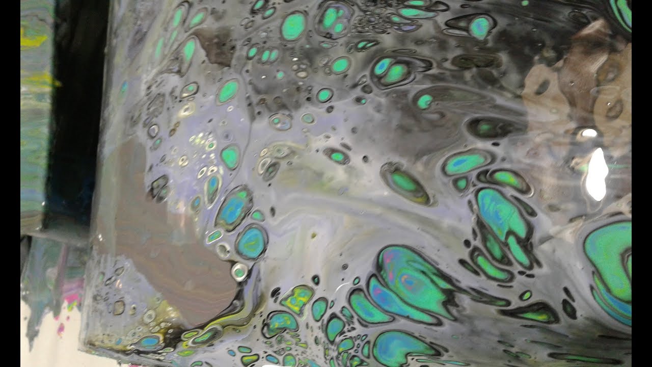Acrylic Pouring With A Fever = 3 A.M. Shenanigans! (Base Recipe Included)