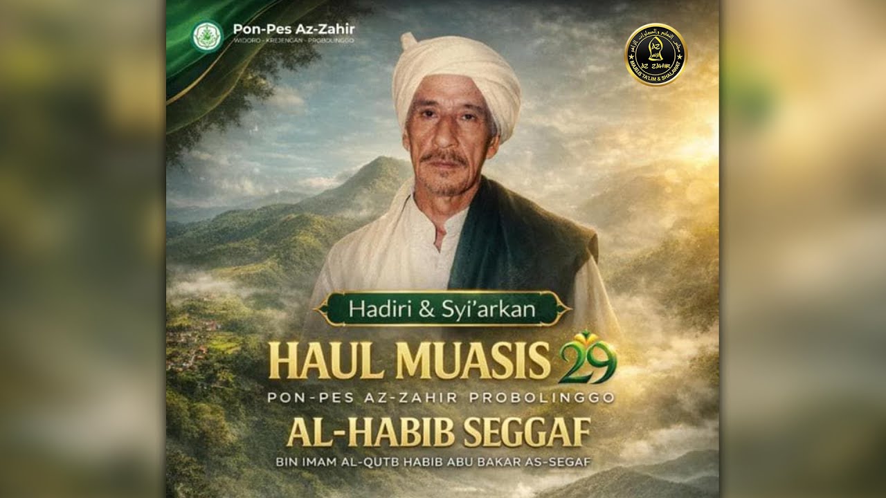 🔴 HAUL AKBAR  AL-HABIB SEGGAF Bersama Habib Ali Zainal Abidin bin Segaf Assegaf & Majelis Az Zahir