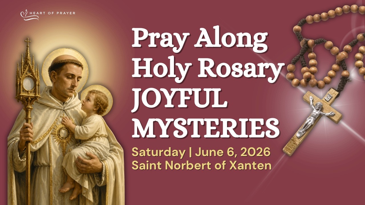 SATURDAY Holy Rosary 🙏🏼 Joyful Mysteries Pray Along Version | JUNE 6, 2026