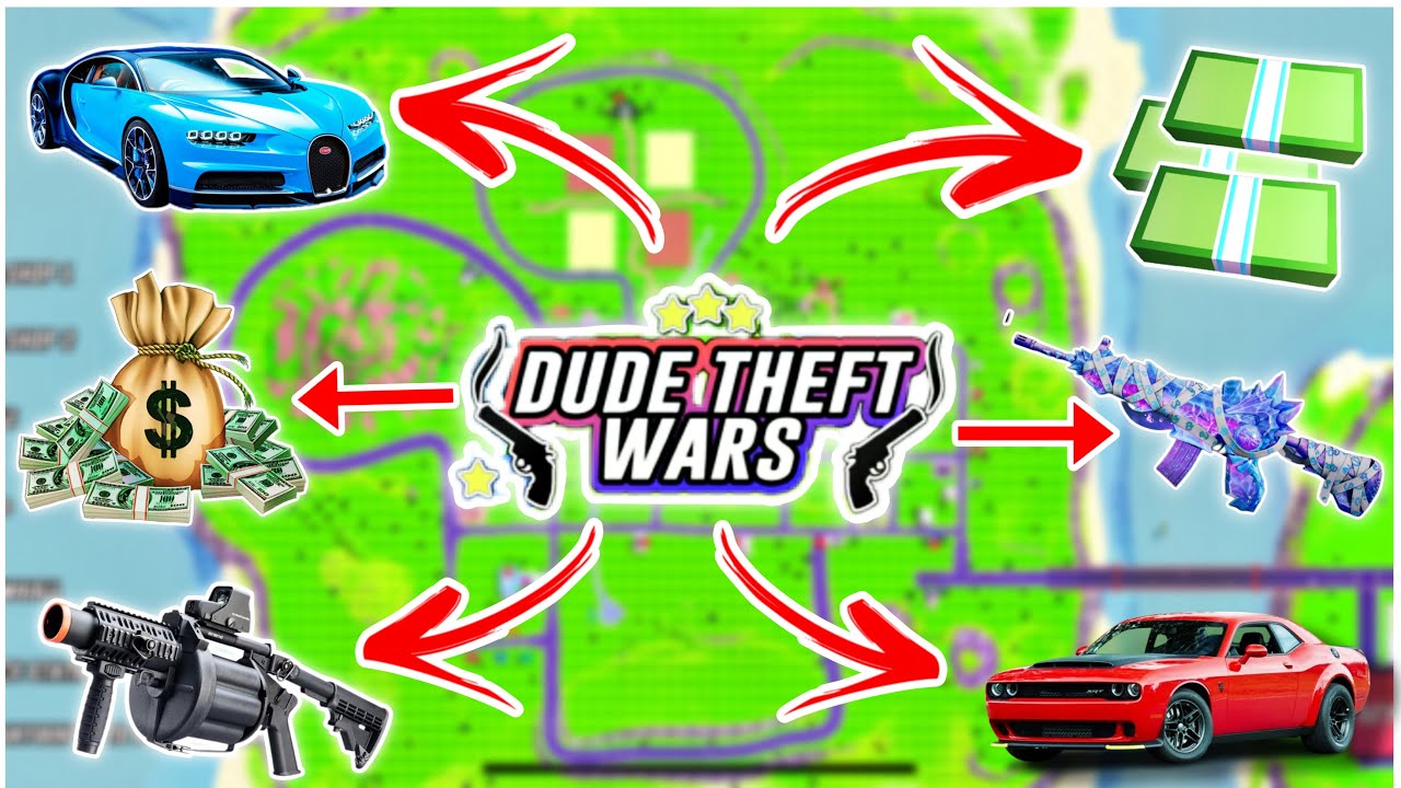 dude theft wars - All New 2025 Secret Money, Rare Cars & Weapon Locations!