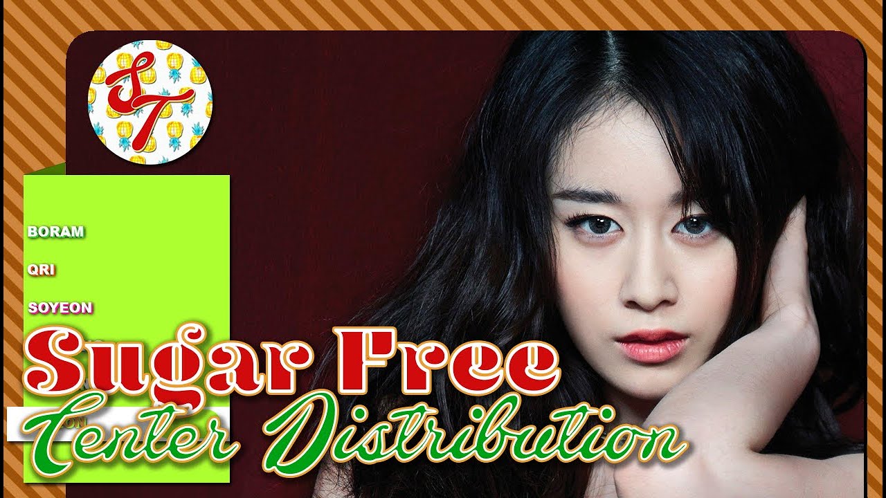 T-ARA - Sugar Free: Center Distribution (Color Coded)