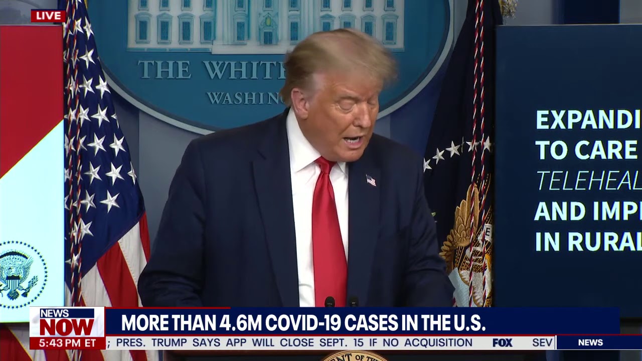 TIKTOK, 2020 BALLOTS & COVID-19: President Trump FULL news conference from WH