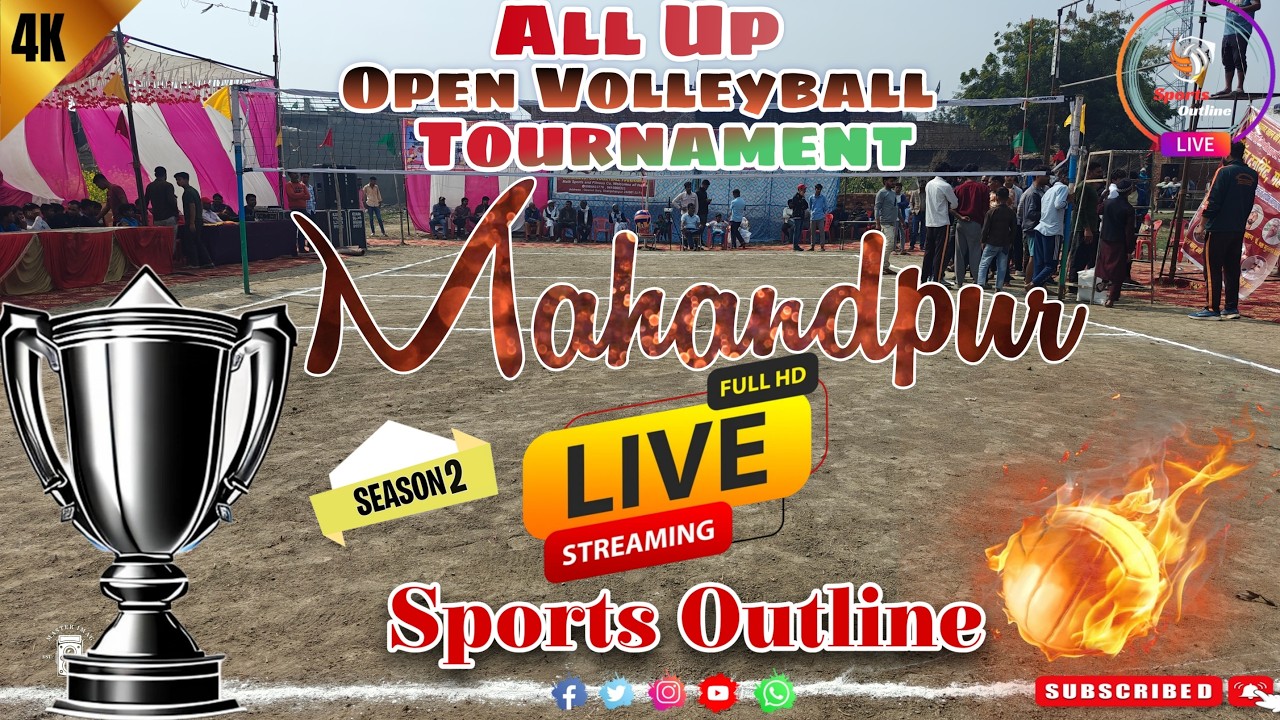 All UP 🔥 Volleyball Tournament 🏐 Mahannandpur Shahjahanpur | Full HD ⚡ |  @sportsoutline