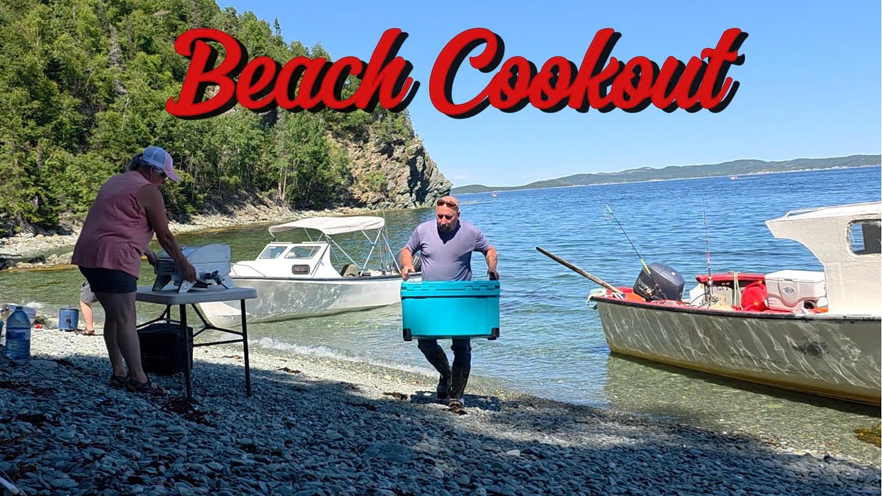 Cod fishing and beach cooking in the sunshine. #newfoundlandlabrador #offgridliving #canada