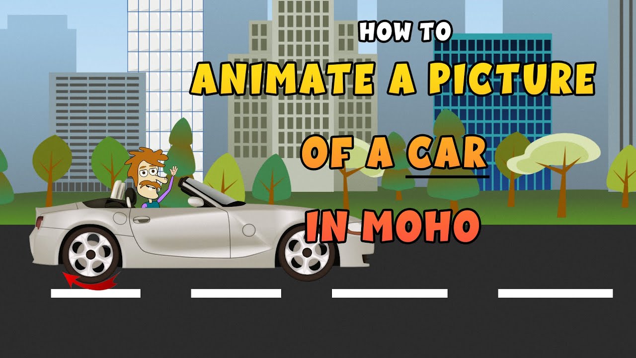 How to animate a picture of a car in Moho - Anime Studio