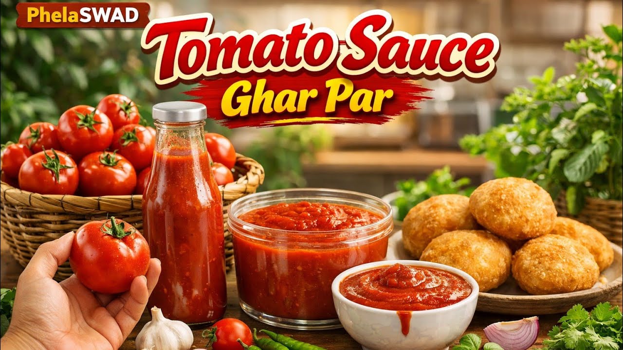Tomato Ketchup Ghar Par 🍅 | Bacchon Ka Favourite ❤️ | Market Jaisa Aasan Tarika 🔥 | PhelaSWAD 