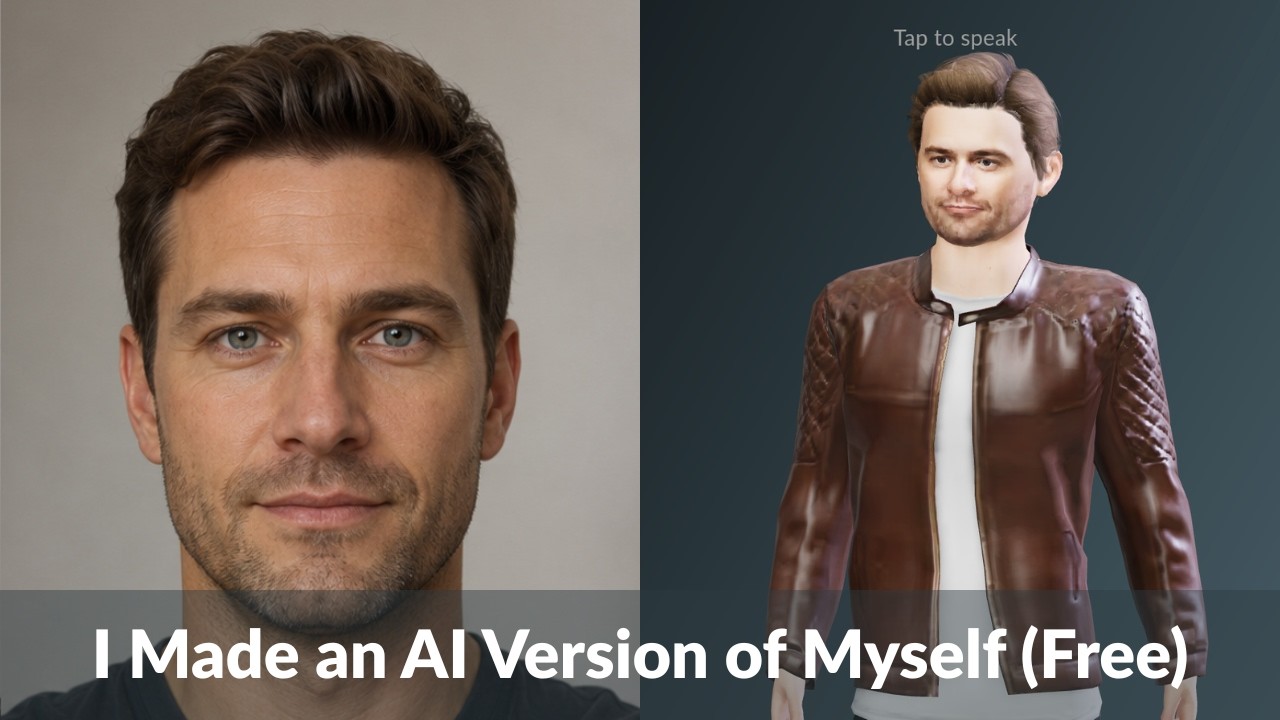 I Created an AI Version of Myself for Free (Voice + 3D Avatar)