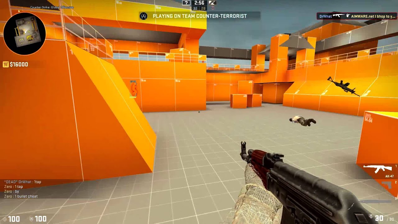 Hack vs Hack | DrWhat vs iPatientZero + Aimware | Counter-Strike: Global Offensive