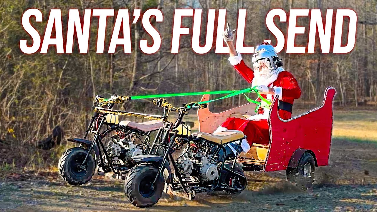 We Built a Mini Bike Chariot Racer for Santa Claus | 2024 Holiday Special