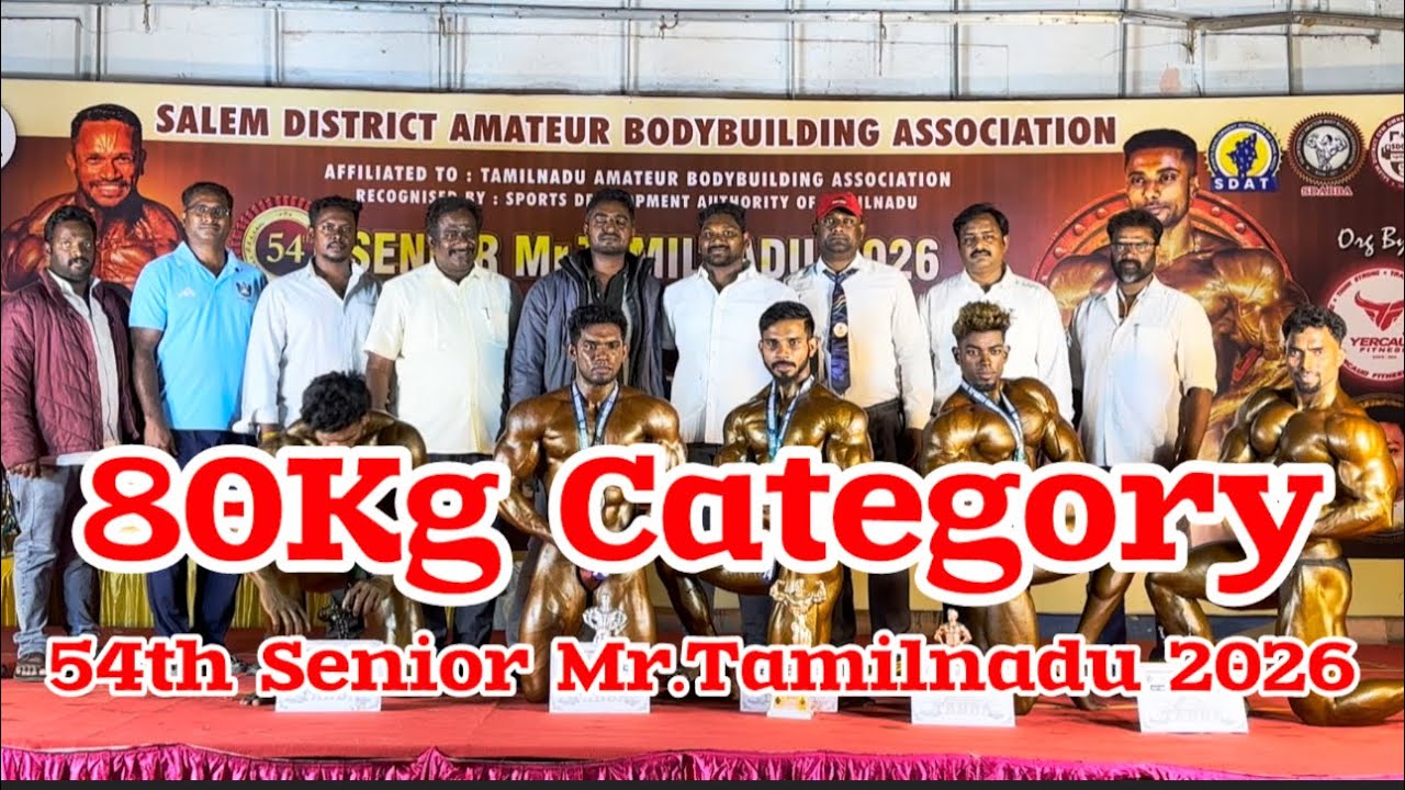 80Kg Category 54th Senior Mr.Tamilnadu 2026 yercaud