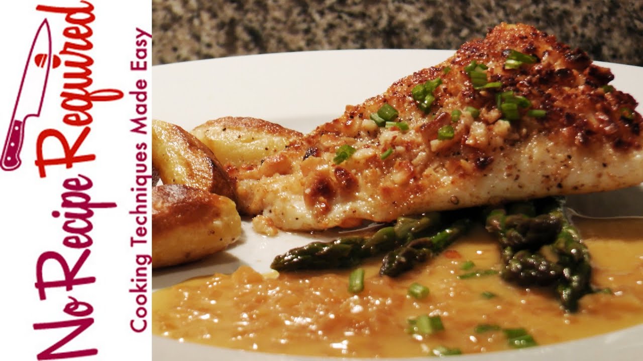 Hawaiian Style Macadamia Crusted Halibut - NoRecipeRequired.com