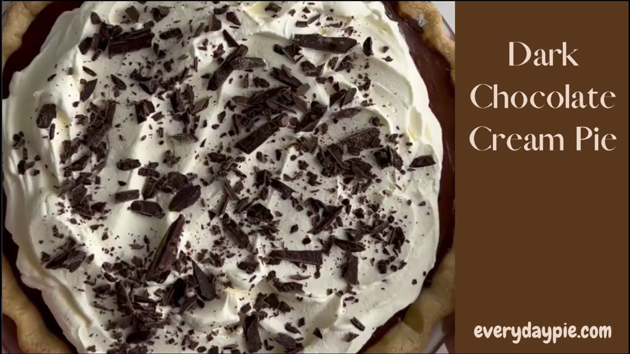 Dark Chocolate Cream Pie Recipe