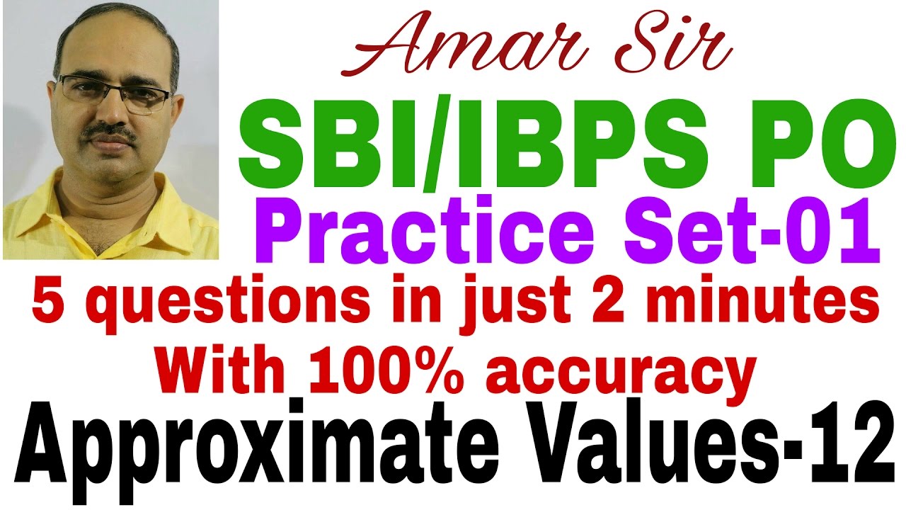 How to find Approximate Value | Approx Values-12 |  Practice Set-01 | Shortcut Technique by Amar Sir