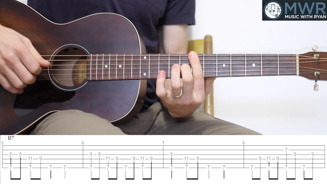 Learn a Fingerstyle Blues in E - Guitar Lesson