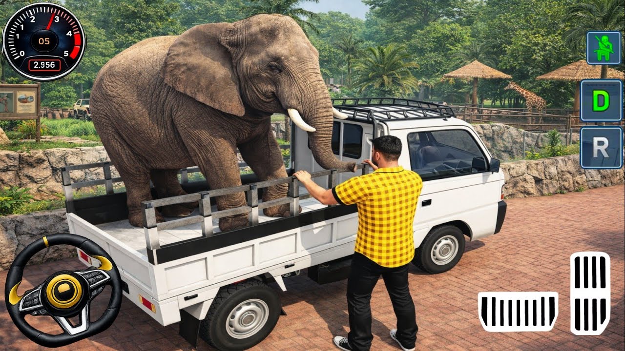 Real Zoo Transporter Truck Driving - Farm Cargo Animal Truck Transport Simulator - Android GamePlay