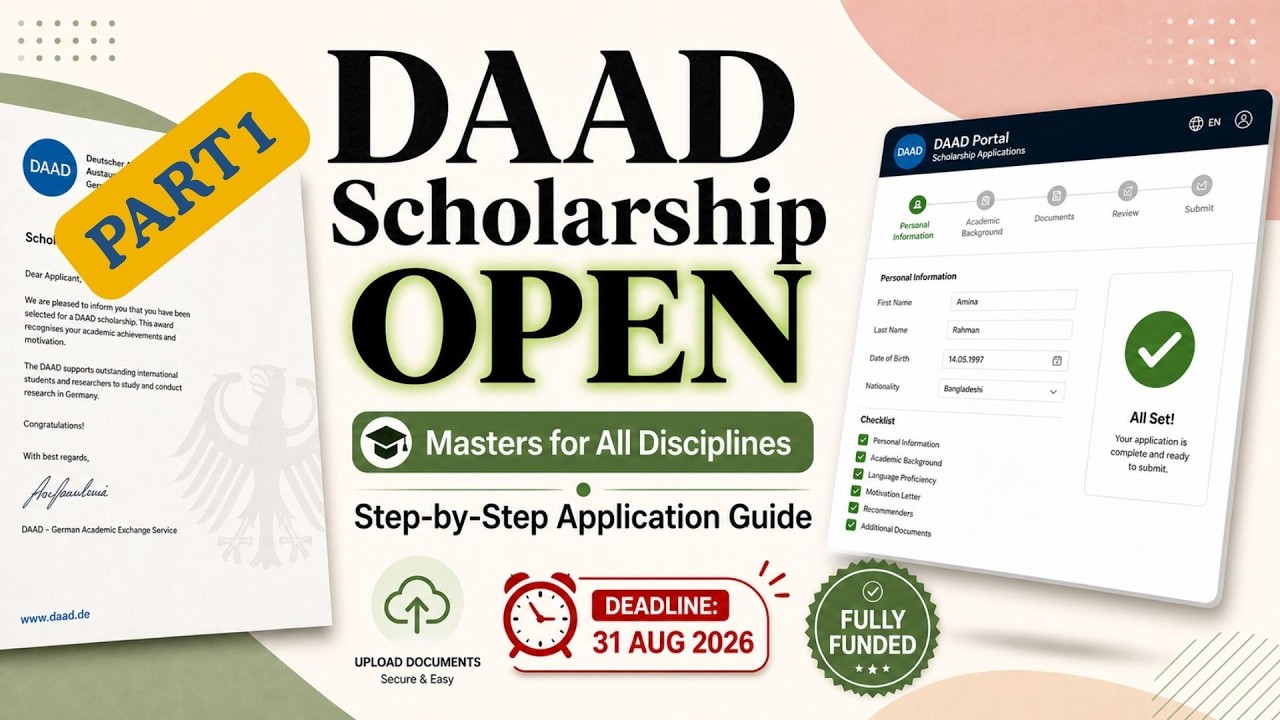DAAD Master for All Academic Discipline Scholarship Series #1 | How To Apply