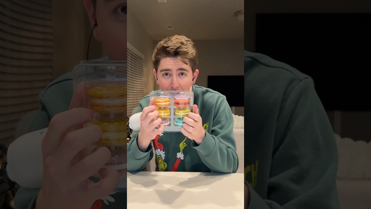 ASMR Macaron Taste Test #mukbang